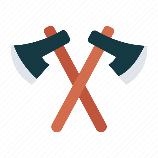 Ax, axe, carpentry tool, dual ax, hatchet, lumberjack, protection icon - Download on Iconfinder