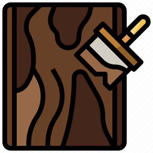Board, brush, building, construction, paint, tools, wood icon - Download on Iconfinder
