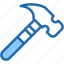 hammer, construction, tools, and, utensils, home, repair, carpentry 