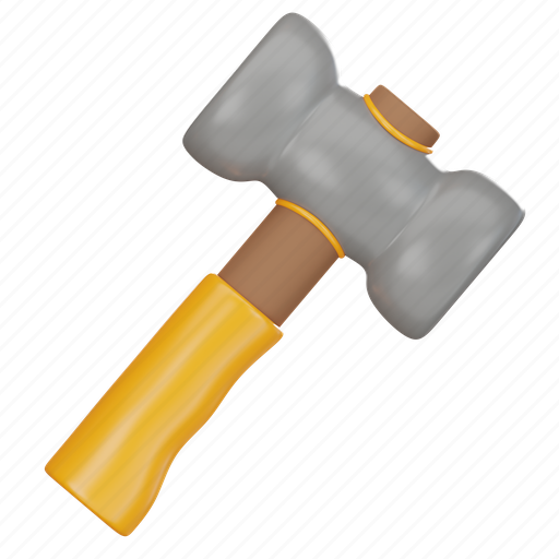 Hammer, tool, maintenance, industry, construction, workshop, woodwork 3D illustration - Download on Iconfinder