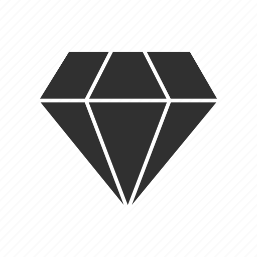 Diamond, gem, jewel, single diamond icon - Download on Iconfinder