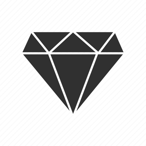 Diamond, gem, jewel, single diamond icon - Download on Iconfinder