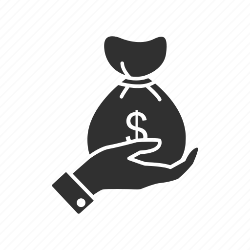 Bag of money, cash, cash on hand, money icon - Download on Iconfinder