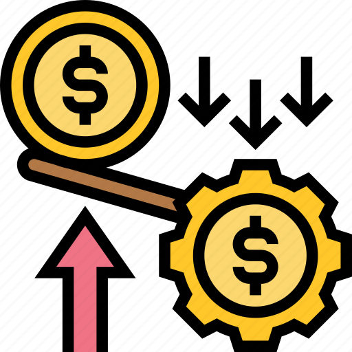 Leverage, balance, money, downward, investment icon - Download on Iconfinder