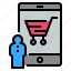 cart, consumer, online, shop, shopping 