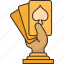 trophy, winner, poker, award, prize 