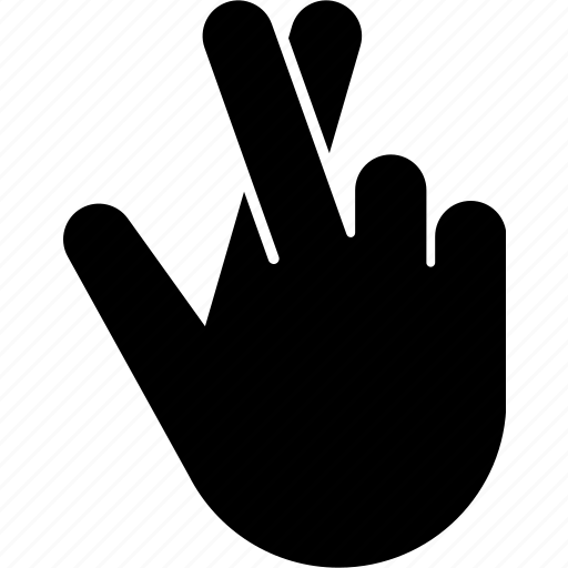 Fingers crossed, gesture, hand, hope, hoping, wish icon - Download on Iconfinder