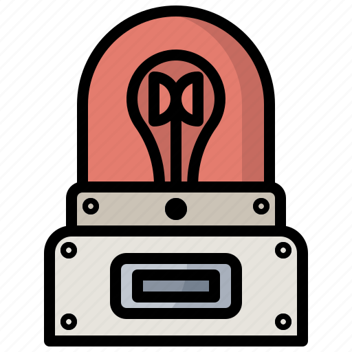 Alarm, bulb, casino, flasher, light, lights, warning icon - Download on Iconfinder