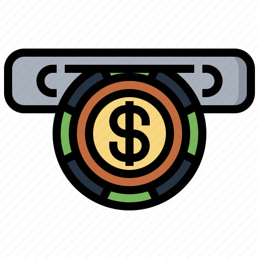 Cash, casino, coins, for, machine, money, slot icon - Download on Iconfinder