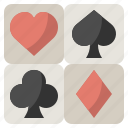 card, casino, clovers, diamonds, poker, spades, suits 