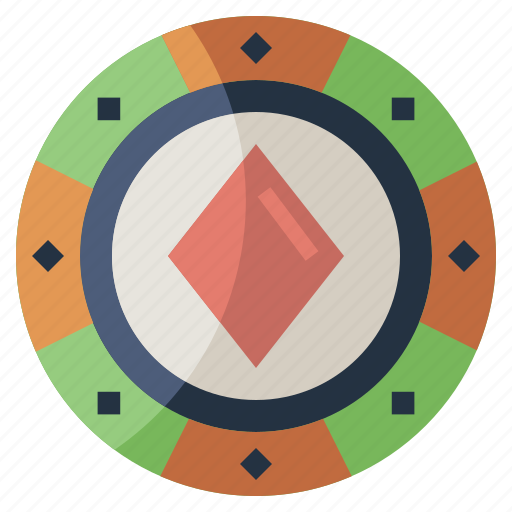 Bet, casino, chip, chips, diamond, gambler, luck icon - Download on Iconfinder