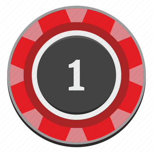 Casino, chip, gamble, gambling, game, one, red icon - Download on Iconfinder