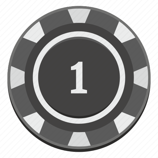 Chip, gamble, game, nominal, number, one, 1 icon - Download on Iconfinder