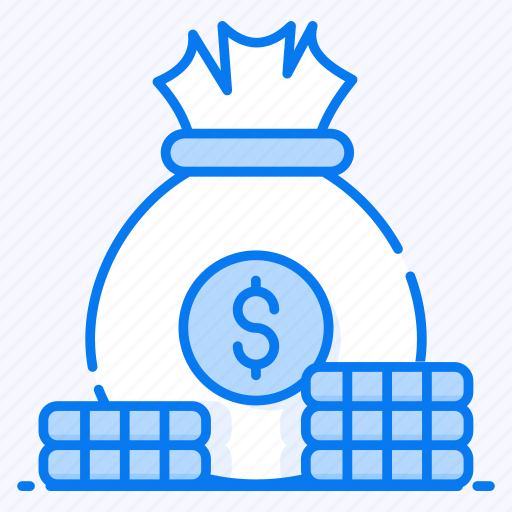 Bag of dollars, coin sack, money bag, money pouch, money sack icon - Download on Iconfinder