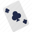 club, poker, playing, card, casino, gambling, game 