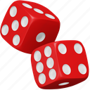 red, rolling, dice, casino, gambling, cube, chance 