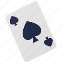 spade, poker, playing, card, casino, gambling, game 