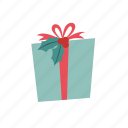 gifts, box, mistletoe, present, christmas, winter, noel