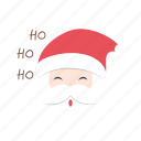 santa, claus, happy, smile, christmas, hat, winter, noel