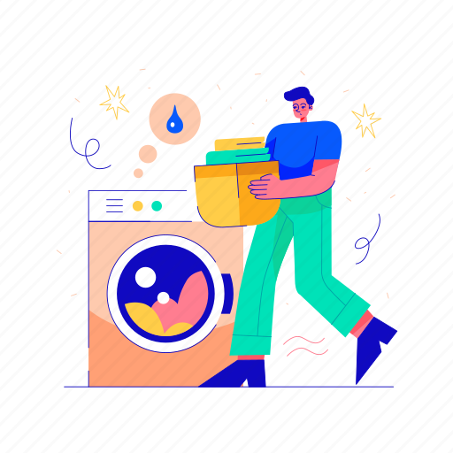 Washing, clothes, clothing illustration - Download on Iconfinder