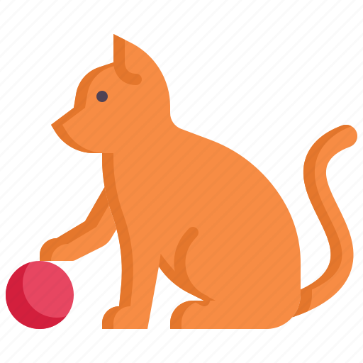 Playful, cat, pet, ball, feline icon - Download on Iconfinder