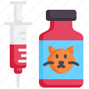 vaccination, pet, cat, syringe, veterinary