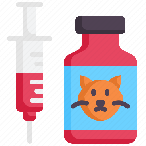 Vaccination, pet, cat, syringe, veterinary icon - Download on Iconfinder