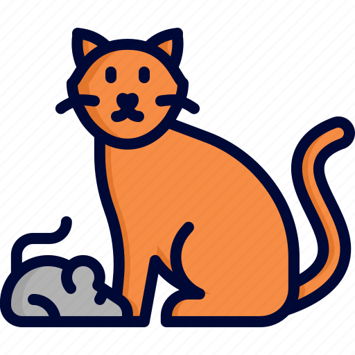 Feline, mouse, cat, mammal, funny icon - Download on Iconfinder