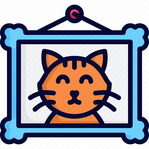Cat, frame, photo, cute, decoration icon - Download on Iconfinder