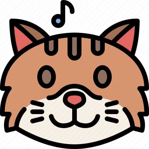 Animal, cat, emoji, emotion, feeling, happy, smile icon - Download on Iconfinder
