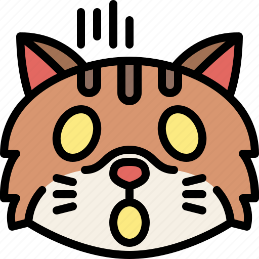 Animal, cat, emoji, emotion, feeling, pet, scream icon - Download on Iconfinder