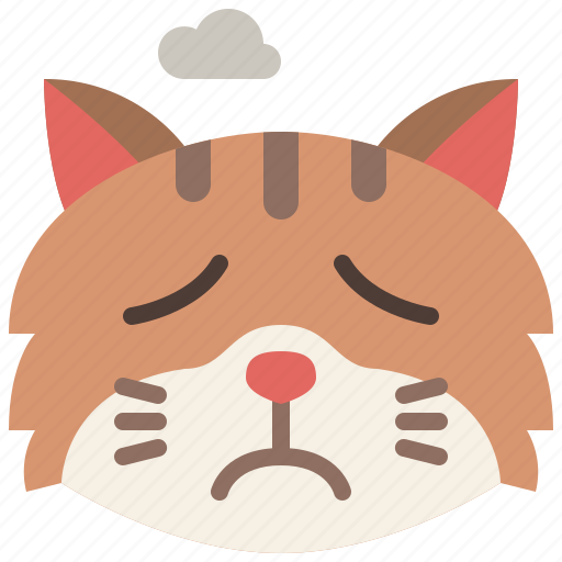 Animal, cat, emoji, emotion, feeling, pet, sad icon - Download on Iconfinder