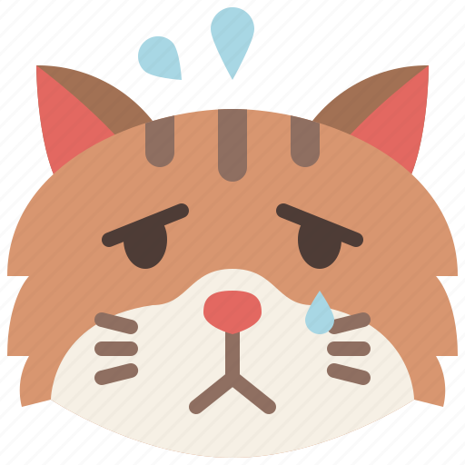 Animal, cat, cry, emoji, emotion, feeling, sad icon - Download on Iconfinder