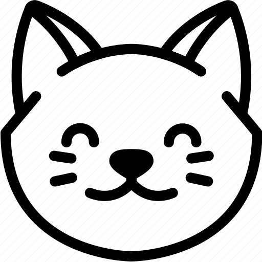 Cat, emoji, emotion, expression, face, feeling, smile icon - Download on Iconfinder