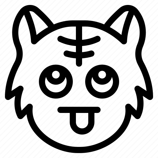 Funny, cat, animal, wildlife, emoji icon - Download on Iconfinder