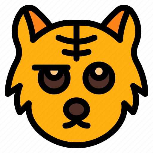 Scared, cat, animal, wildlife, emoji icon - Download on Iconfinder