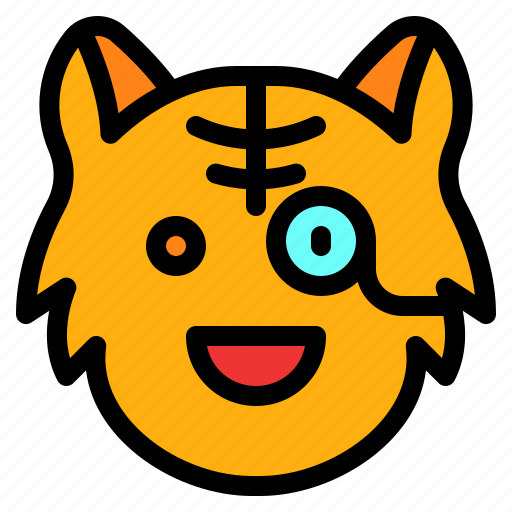 Observer, cat, animal, wildlife, emoji icon - Download on Iconfinder