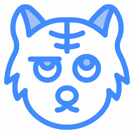 Scared, cat, animal, wildlife, emoji icon - Download on Iconfinder