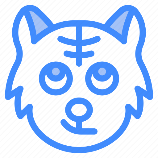 Smirk, cat, animal, wildlife, emoji icon - Download on Iconfinder