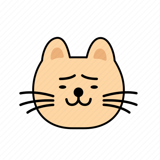 Cat, character, depress, emoji, sad icon - Download on Iconfinder