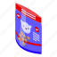 cat, feed, package, isometric 