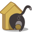birdhouse, cat 
