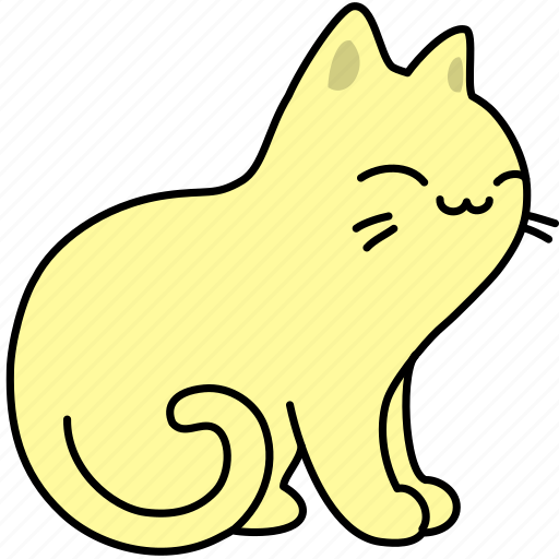 Animal, cat, content, feline, happy, pet, purr icon - Download on Iconfinder