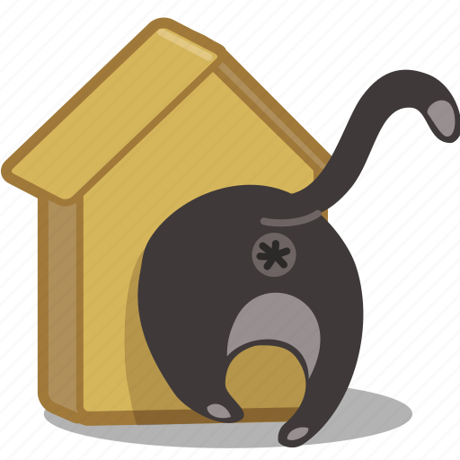 Bottom, pet, cat, butt, squeeze, birdhouse icon - Download on Iconfinder