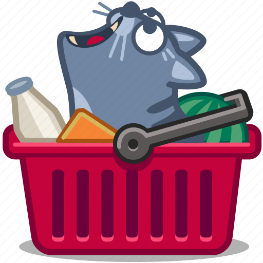 Basket, buy, cart, cat, grocery, shop, store icon - Download on Iconfinder