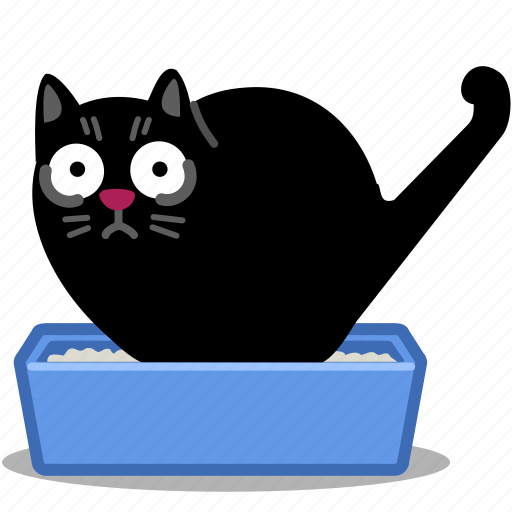 Cat, pet, poo, tray, feline icon - Download on Iconfinder