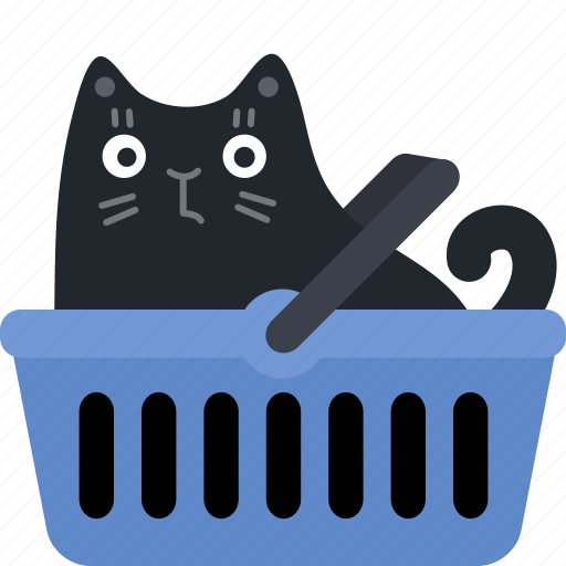 Basket, buy, cart, cat, purchase, shop, store icon - Download on Iconfinder