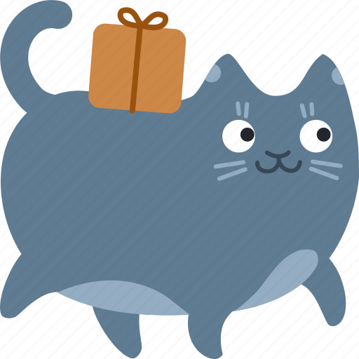 Cat, delivery, gift, move, package, shipment, shipping icon - Download on Iconfinder