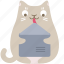 cat, envelope, letter, mail 