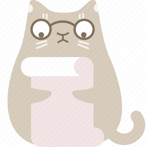 Cat, document, preview, read, review icon - Download on Iconfinder